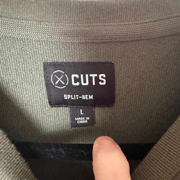 Cuts hyperloop split hem size large - Picture 3 of 6